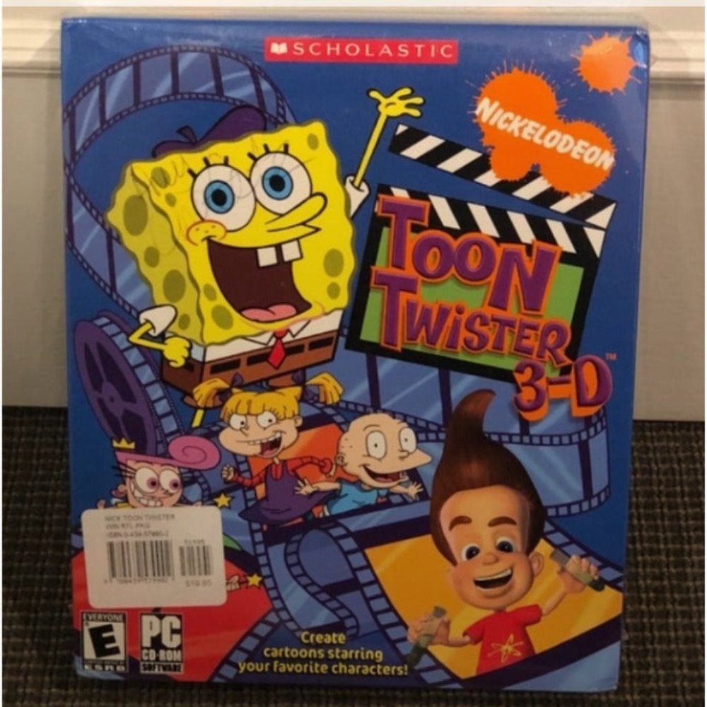 NICKELODEON TOON TWISTER 3D. NEW IN BOX. NEVER OPENED & ORIGINAL PLASTIC
